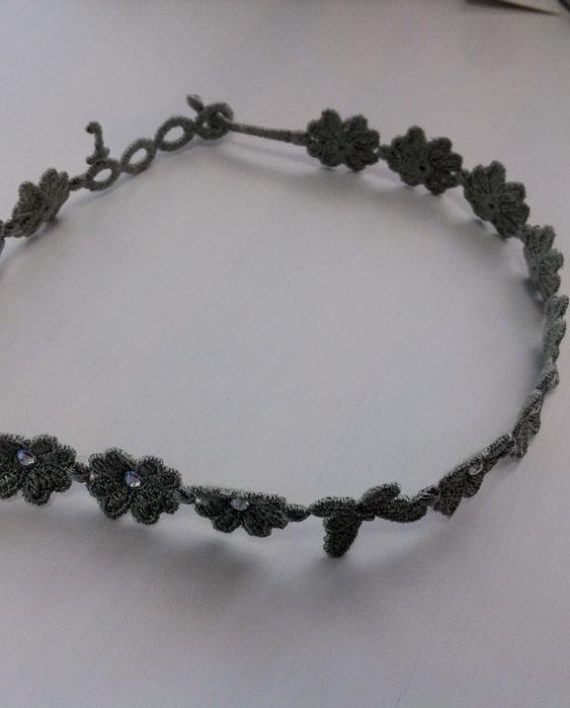 Collarino in Filo Color Verde Salvia karismashop