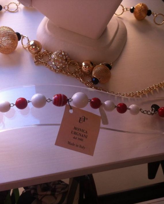 Bracciale Bianco Rosso in Vetro karismashop