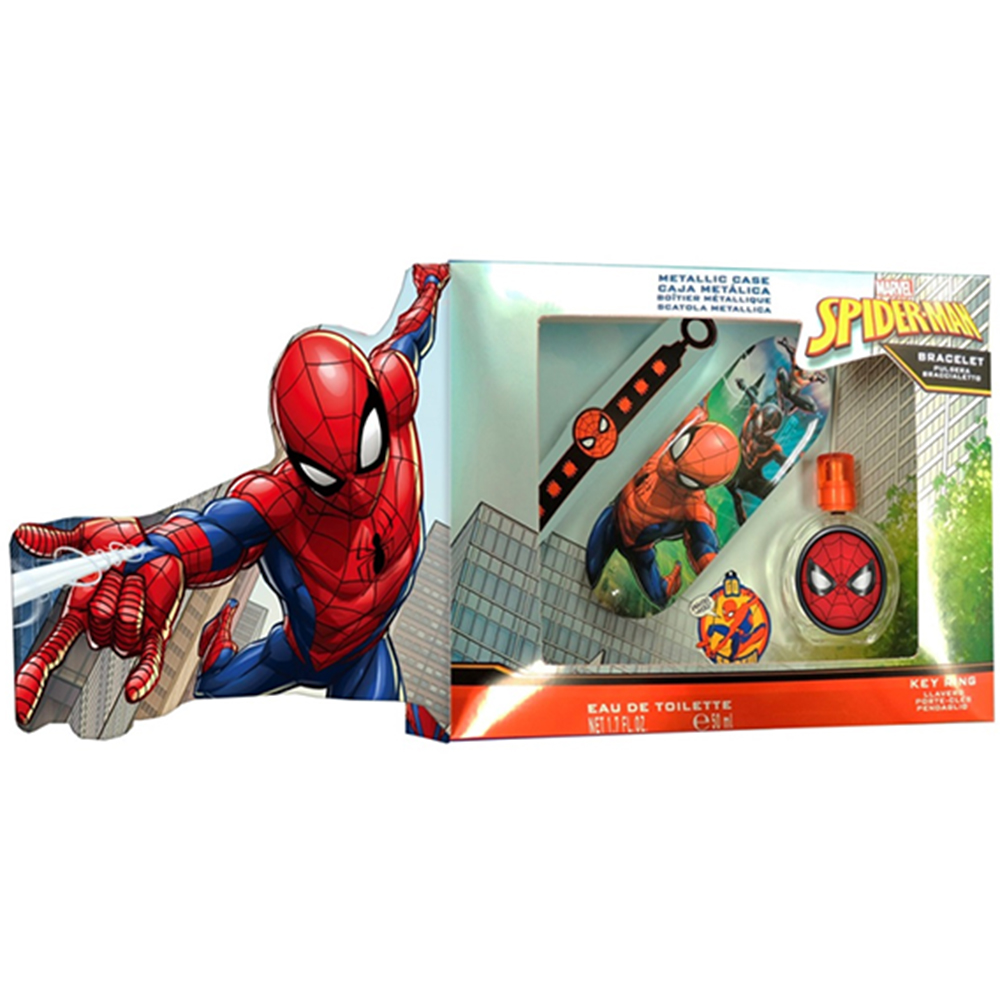 Spiderman Eau De Toilette Spray 50 ml.-p.chiavi-braccialetto - Karisma Shop  - Profumeria Bigiotteria