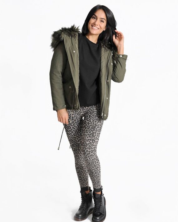 BeGood legging-maculato-nero-beige-in-dermofibra-cosmetics 1 karismashop