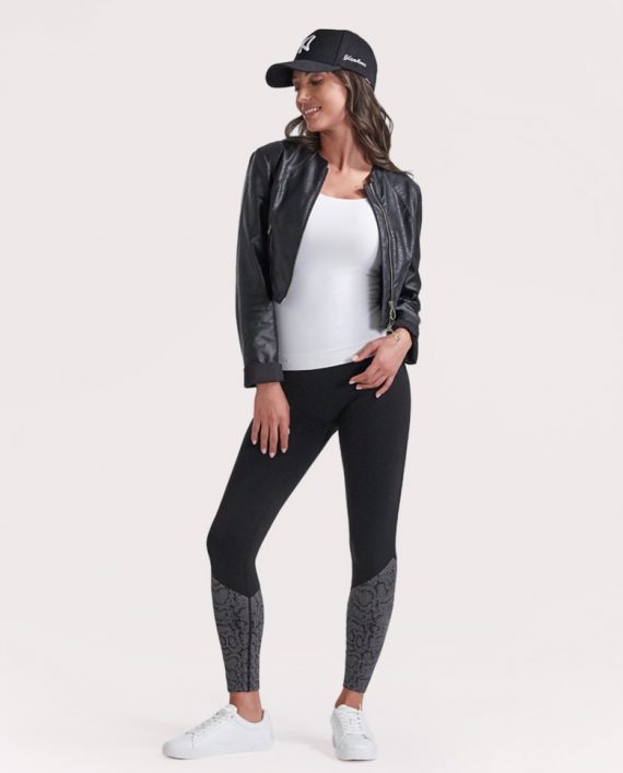 BeGood legging-superslim-pancia-piatta-drenante-e-idratanti-con-inserti-jaquard-pitonati 3 karismashop