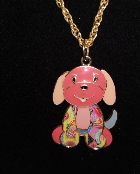 Collana Pendente Cane Smaltato particolare karismashop