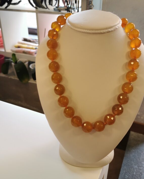 Girocollo Pietre Dure Agata Senape karismashop