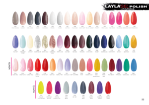 Layla Cosmetics Layla Gel Polish A4 Tabella Colore 10 ml. karismashop