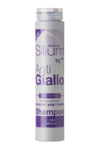 Silium Anti Giallo Shampoo Ravvivante per capelli brizzolati,grigi,bianchi Olio di Mirtillo 250 ml. karismashop