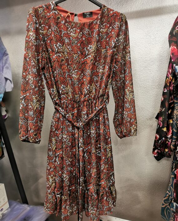 Peldoka Firenze Abito Midi Ruggine Taglia Unica karismashop