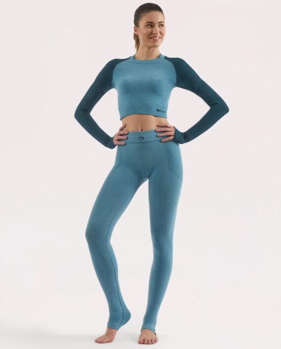 BeGood Completo Yoga Donna Legging Maglia Snellente Drenante Idratante karismashop