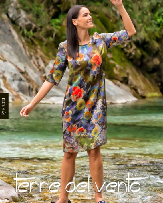 Terre del Vento Namibia Abito 100% di Seta Fibra Naturale karismashop