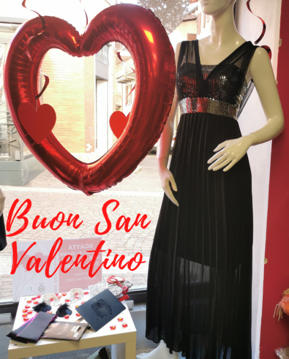 Abito Elegante Lungo Nero karismashop