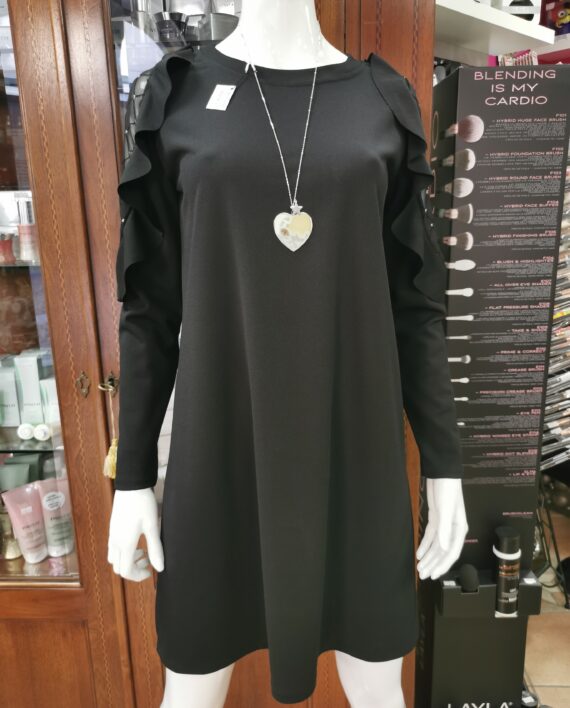 Abito Elegante Midi Nero b karismashop