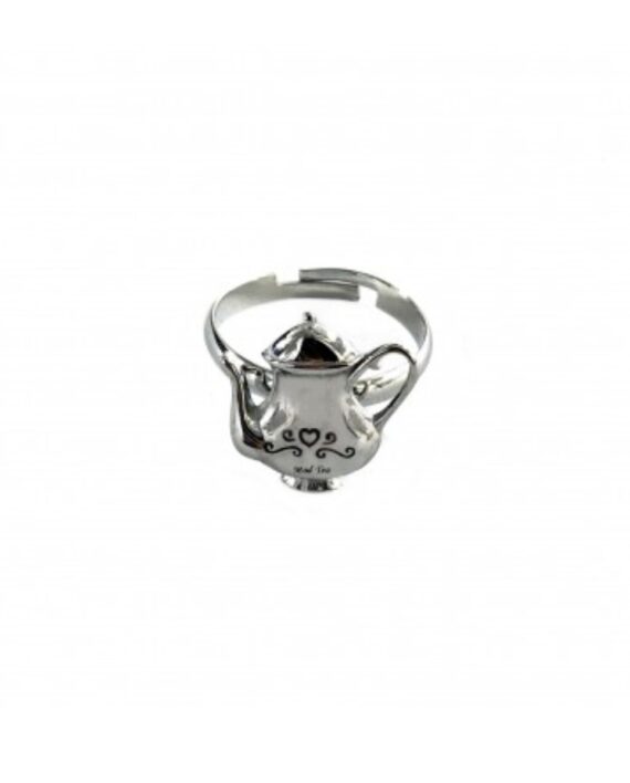 Anello Cappellaio Matto Acciaio Buon non Compleanno Mad Tea A Karismashop