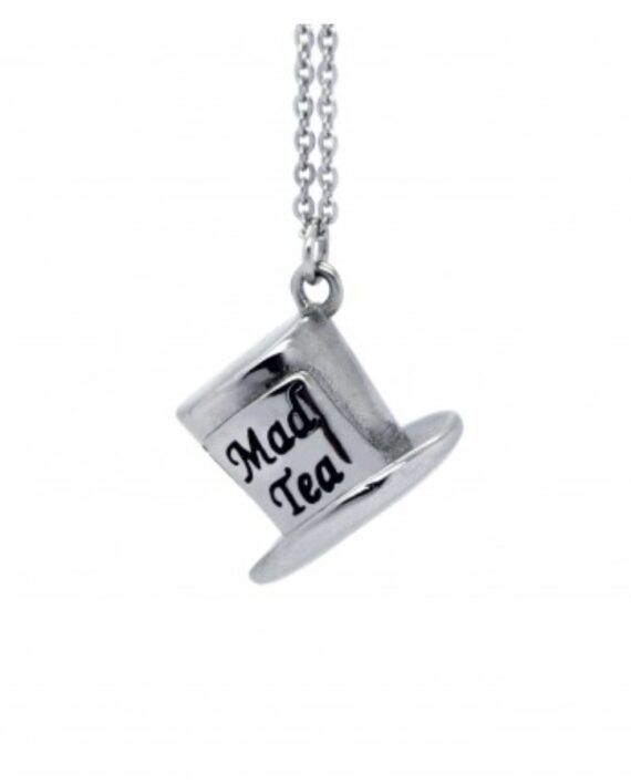 Collana Cappellaio Matto Acciaio Matto come un Cappellaio Mad Tea Karismashop