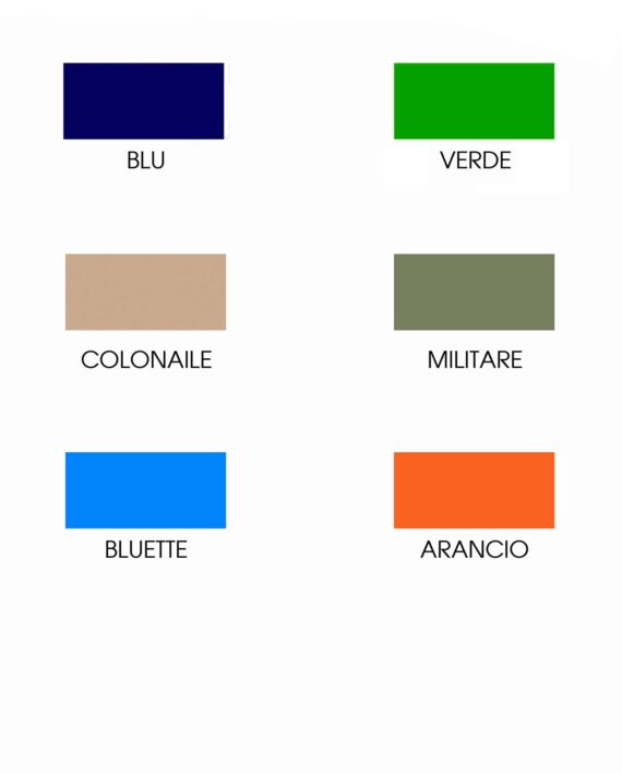 Abito 100% Cotone EGIZIA Terre del Vento Tabella Colore Karismashop