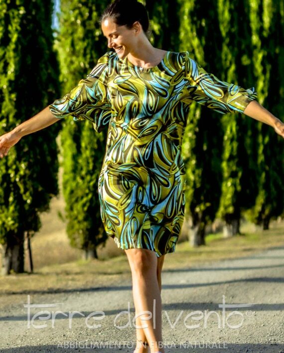 Abito 100% Seta ANIKA Terre del Vento karismashop