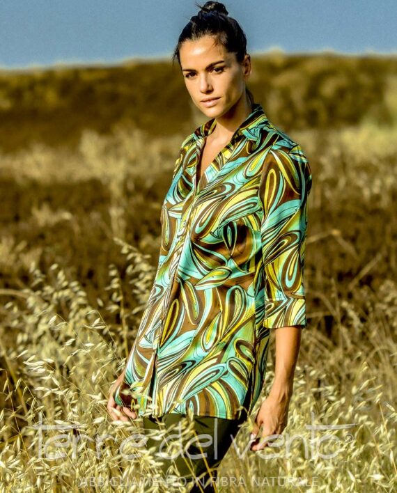 Camicia 100% Seta ALMA Terre del Vento karismashop