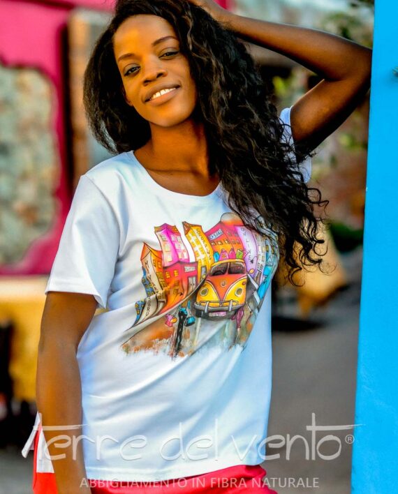 T-Shirt 90% Cotone 10% Ea FRIDA Terre del Vento karismashop