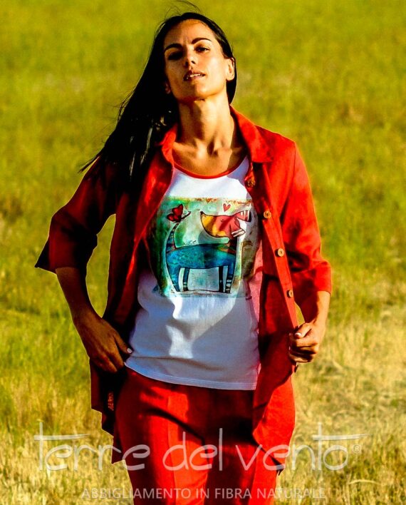 T-Shirt 94% Cotone 6% Ea FEBE Terre del Vento karismashop