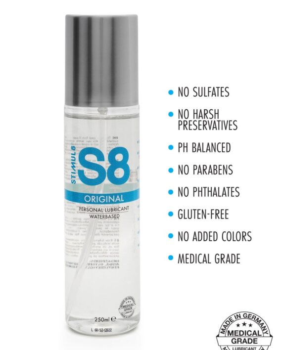 S8 Waterbased Lube 250ml Lubrificante Base Acqua A karismashop