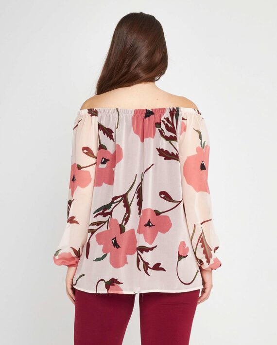 Blusa Fantasia Floreale Prugna B karismashop