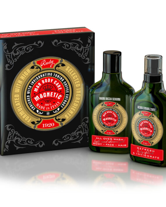 Uomo Rudy Magnetic Acqua Dinamizzante 250ml + Bagno Doccia schiuma 250ml karismashop