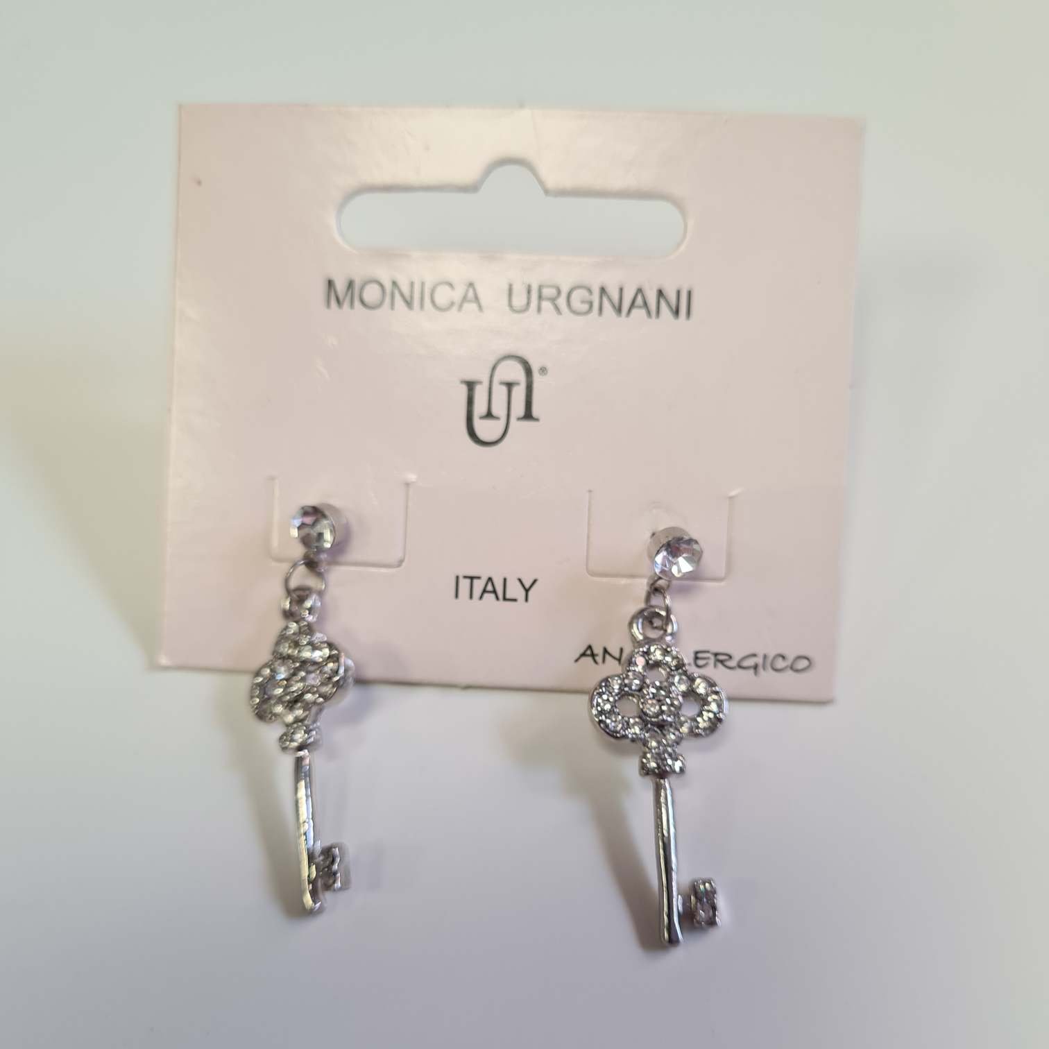 Orecchini a Perno Punto Luce Chiave Strass karismashop