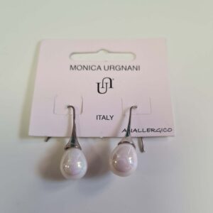 Orecchini a Monachella Aperta Goccia Bianca karismashop