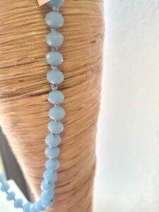 Collana Lunga Cristalli Azzurri Particolare karismashop