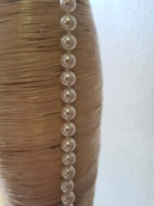 Collana Lunga Vetro Tipo Perla Particolare karismashop